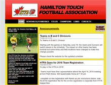 Tablet Screenshot of hamiltontouchfootball.com